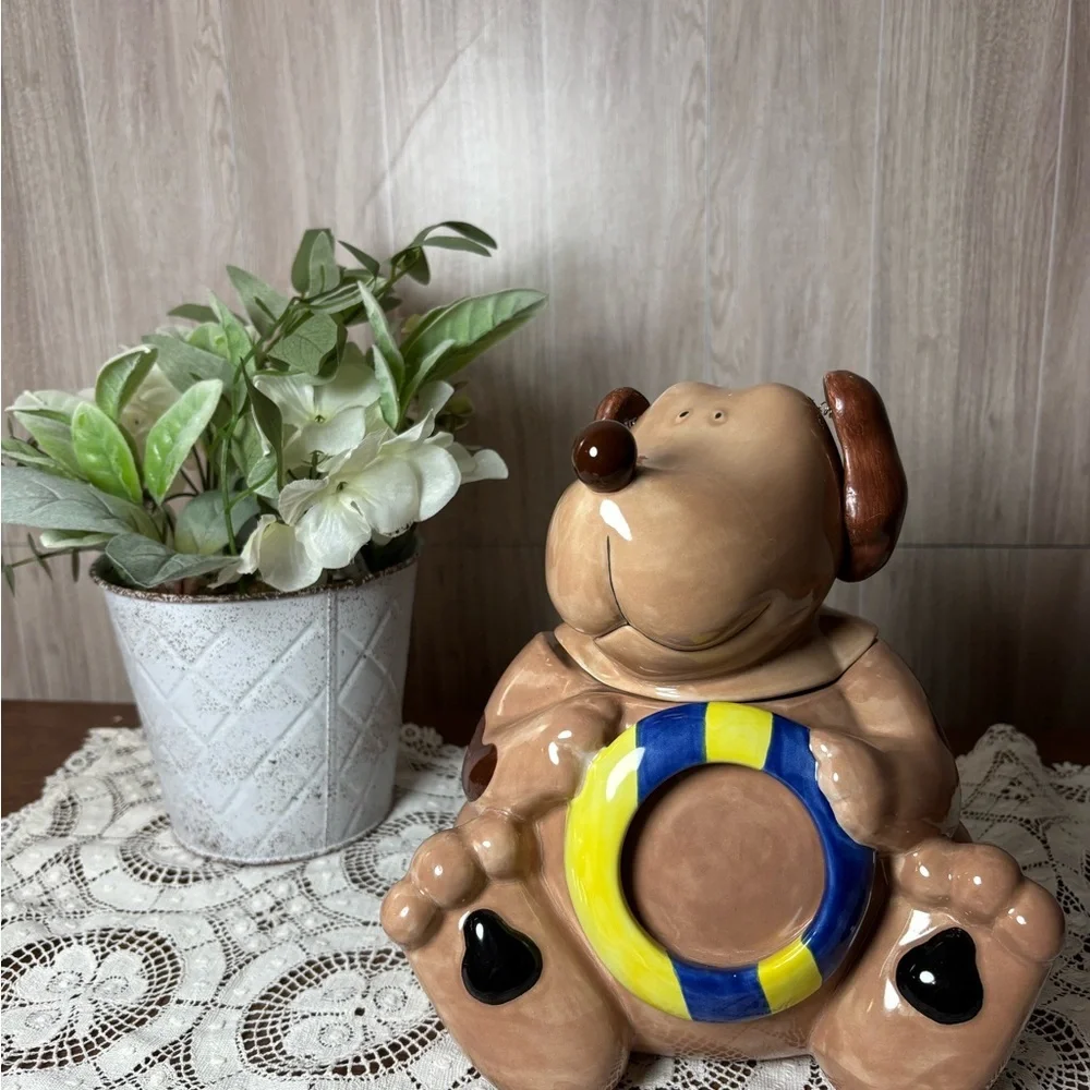 JCPenney Vintage Home Collection Ceramic Dog Cookie Jar Treat Jar
